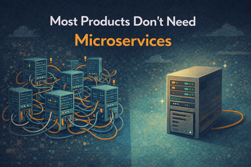 Most Products Don’t Need Microservices