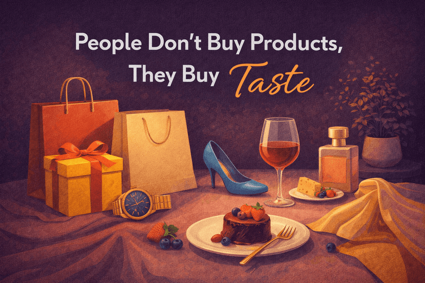People Don’t Buy Products, They Buy Taste